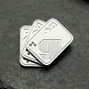 Liga de Zinco Tendência Cartão de Empurrar Portátil Blocos de Construção Deslizador EDC Giroscópio Metal Cruzamento Dedo Brinquedo de Descompressão Caixa Surpresa EDC