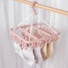 Percha Multifuncional Plegable para Ropa de Hogar Pinza para Ropa Estante para Calcetines para Niños Artefacto Pinza para Ropa Percha para Ropa Tendedero 32 Pinzas