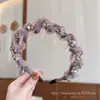 Diadema de estilo de cabello para la frente de caña alta 2026, versátil con dientes para un agarre antideslizante, diadema para lavarse la cara, colección de accesorios para el cabello para mujeres