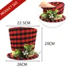 Produto Novo de Natal Transfronteiriço Enfeite de Árvore Dobrável Chapéu de Mola de Natal Adereços de Decoração para o Topo da Árvore de Natal