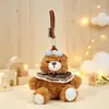 Ositos de Pareja Lindos Juguete de Peluche Llavero de Dibujos Animados Colgante para Mochila Figura de Muñeco Regalo Pequeño Venta al por Mayor