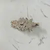 2026 Novo Presilha de Cabelo Estilo Coreano com Laço de Strass para Mulheres, Presilha Lateral com Flor de Pérola, Presilha Bico de Pato Acessório de Cabelo
