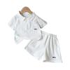 Traje de Polo para Niños Ropa de Verano para Niños 2025 Nuevo Moderno Genial Niño Manga Corta Shorts Conjunto de Dos Piezas Ropa para Bebé
