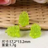 Acessórios de resina de frutas luminosas para cabelo, cordão de cabelo, adesivo para geladeira, joias de desenho animado, pingente DIY feito à mão para brincar de comida