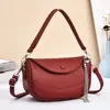 2026 Nueva Bolso Silla Estilo Maillard para Mujer, Bolso de Hombro con Borla de Cuero Suave, Bolso Pequeño Versátil para el Día a Día, Hombro y Cruzado