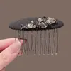 Pente de Cabelo Luxuoso e de Alta Qualidade com Strass, Pente de Cabelo da Moda e Versátil Totalmente com Strass, Novo Presilha de Cabelo Tendência 2025, Presilha Lateral