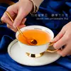 Taza de Café Estilo Europeo Taza y Platillo Porcelana de Hueso Cerámica Lujo Ligero Té de la Tarde Británico Juego de Té traje Caja de Regalo Hogareño Comercial Regalo
