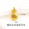 Bolsa de la Fortuna de Oro de Arena Vietnamita de Larga Duración Colgante de Rosa Cadena para Clavícula Accesorios para Collar DIY