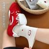 Calcetines Blancos para Mujer, Algodón Absorbentes del Sudor, Transpirables, Elásticos de Media Pantorrilla, Suaves, Amigables con la Piel, Cómodos, Desodorantes, Venta al por Mayor de Calcetines Zhuji