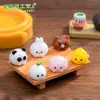 Vaporera de animales en miniatura para micro paisajismo, simulación creativa, juguete de comida, decoración de casa de muñecas DIY y figuras en miniatura