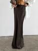 Outono e Inverno Clássico Marrom Retrô Espesso Fosco Sade Cintura Alta Slim-fit Versátil Emagrecedor Nicho Saia Cauda de Peixe para Mulheres