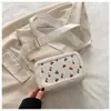 2025 Nueva Moda de Verano Elegante con Estilo Coreano Moda Casual Estilo Bosque Dulce Bolso Pequeño Cuadrado de un Solo Hombro Cruzado