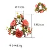 Guirnalda de Candelabro de Peonía Artificial Feliz Estilo Europeo Flores Falsas Atmósfera Romántica Boda Decoración del Hogar Escritorio Dormitorio Adornos