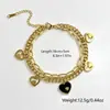 Pulsera de doble cadena de acero de titanio de moda transfronteriza europea y americana para mujer, simple y versátil, estilo ins, a la moda, lujo ligero, pulsera personalizada