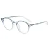 Gafas Redondas Retro Planas con Gradiente Transfronterizo Anti-Luz Azul, Gafas de Nicho Lisas de Moda Estilo Callejero, Se Pueden Adaptar con Lentes Graduadas