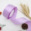 Fita de cetim de 4cm, fita vermelha colorida, fita para DIY, material de rosa, decoração de seda, embalagem de presente para bolo atacado
