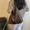 Bolsa de Armazenamento 2026 Bolsa Tote Tecida Simples Bolsa Retrô Bolsa de Ombro Versátil para Mulheres Nova Bolsa de Grande Capacidade para o Dia a Dia