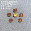 Accesorios de Joyería Chapados en Oro de Plata S925, Cuentas Espaciadoras Rectas de Píldora Arcoíris, Pulsera Redonda con Múltiples Cuentas de Hamburguesa, Cuentas Espaciadoras Doradas Antiguas