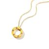 Serie de Collares Geométricos Redondos de Zirconia de Venta Caliente Europea y Americana Transfronteriza para Hombres y Mujeres, Joyería de Gama Alta para Verano al por Mayor