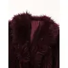Fábrica de Ropa para Mujer Transfronteriza Venta al por Mayor 2026 Estilo Retro Francés Elegante Moderno Versátil Cálido Abrigo Corto de Piel