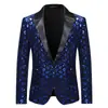 Traje de cuello barge talla europea para hombre de otoño e invierno, vestido de anfitrión de banquete de escenario, fiesta con lentejuelas de diamante ZT-X45