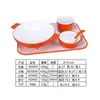 Tazón de doble color imitación porcelana melamina rojo neto picante caliente doble oreja tazón tazón maocai tazón especial para restaurante de fideos taza de sopa plato de postre traje