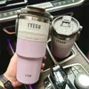 Taza de coche doble Taishuo portátil para bebidas, taza de café, gran capacidad, taza fría aislada, hervidor portátil para deportes al aire libre