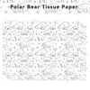 Wx096 Línea Oso Polar Papel Nieve 17g Caramelo de Regalo Papel de Envoltura a Prueba de Humedad Oso Polar de Dibujos Animados Papel Decorativo