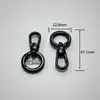 Fivela de Gancho Quadrada Fivela Especial para Porta Fivela para Cordão de Celular Fivela Quadrada para Porta de Liga de Alumínio Fivela de Gancho Pequeno Conjunto de Três Peças Joias de Liga de Zinco