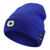 Guardería Popular Transfronterizo Nuevo Modelo Privado Recargable y Lavable Iluminación LED Otoño e Invierno Auriculares Bluetooth Gorro Gorro Musical