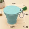 Novo copo dobrável de silicone de 180ml com design de pata de gato para enxaguante bucal, copo retrátil monocromático para viagem, copo dobrável portátil.