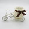 Yongshenghua DIY Hecho a Mano Cesta de Mini Adornos Triciclo de Boda Cesta Triciclo Creativo Cesta de Adornos de Mimbre