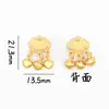 Ping An Joy Colgante de Oro Arena Colgante Pulsera DIY Accesorios de Pulsera Gufa Oro Marca Xiaofu Accesorios de Cuentas de Campana
