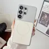 Funda Magnética con Textura de Cáscara de Lichi para Samsung S26 Ultra S25 Cubierta Protectora Delgada Anti-caídas Cobertura Total Transfronteriza