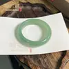 Pulsera de Aventurina Natural, Pulsera Color Agua Clara, Pulsera Verde Aceite, Pulsera Redonda de Barra para Mujer, Pulsera Yuanshan Daoyu, Alternativa al Jade Hetian