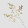 Folhas de Sândalo Imitação Douradas com Lantejoulas, Folhas de Ouro Imitação, Folhas Prateadas, Acessórios para Balde da Fortuna, Arranjo de Flores, Decoração de Casa, Suprimentos para Casamento