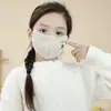 Máscara de Inverno Quente Infantil Estéreo Respirável Espessada Fofa para Meninas Outono e Inverno À Prova de Vento Lavável Menino