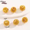 Chapado en Cobre con Oro Real Estilo Chino Oro Antiguo Gota de Aceite Aleación Espaciadores Huecos Cuentas Sueltas Accesorios para Pulseras DIY Materiales