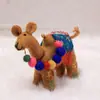 Estilo Ins Linda Muñeca de Fieltro de Lana Camello León Cordero Bolsa Colgante Llavero Colgante Adornos Lindos para Fotos
