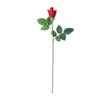 Flor artificial de rosa hidratante ao toque, haste única, rosa de Dia dos Namorados, decoração de casa, presente de Dia dos Namorados, botão de rosa