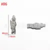 Venta al por mayor del fabricante Acero Inoxidable Presión de Aceite Colgante Cabeza Humana DIY Estilo Europeo y Americano Colgante Personalizado Accesorios de Joyería DIY