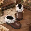Botines Martin de Encaje Suave para Bebé Niña 2026 Otoño/Invierno Nuevos Botines de Princesa Botas de Cuero para Niños Pequeños Botines Cortos para Niños