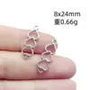 Aliexpress wish transfronterizo retro hueco corazón aleación accesorios de joyería pendientes pulseras conectores metálicos venta al por mayor