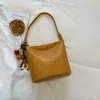 Bolsa Xiaomi Estilosa de Grande Capacidade Feminina 2026 Outono Inicial Nova Moda Estilosa Bolsa Transversal Tecida Bolsa de Ombro Único Tipo Balde