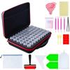Caja de herramientas de taladro de punto para productos nuevos, juego completo para pintura de diamantes, bolsa de almacenamiento para taladros secundarios, 60 tanques de almacenamiento, caja portátil