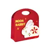 Bolsa de Regalo Portátil para Pastelitos de la Mitad del Otoño 2026, Bolsa de Fieltro para Souvenir, Caja de Empaque para Regalo de Pastelitos de Luna y Yema de Huevo