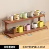 Estante de Almacenamiento de Escritorio Hogareño Estante de Almacenamiento para Mesa Encimera Estante para Tazas de Café de Esquina Taza de Agua Estante para Vasos Estantería de Esquina de Múltiples Niveles