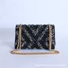 Nuevo Bolso de Noche Perlado de Comercio Exterior, Bolso Cuadrado Pequeño de Moda de Gama Alta con Pedrería, Bolso de Boda de Tres Colores de Alta Calidad