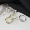 Anillo de Tres Capas con Bola Geométrica Simple Ins Estilo Fresco Lujoso Accesible de Diseño de Nicho Anillo Pulsera para Mujer