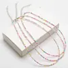 Collar de cuentas de arroz pequeño de venta caliente transfronterizo apilable accesorios de joyería DIY estilo étnico personalizado estilo bohemio cristal